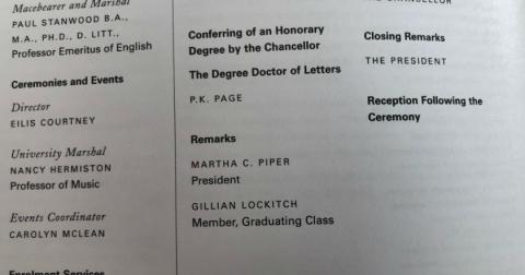 From graduation program