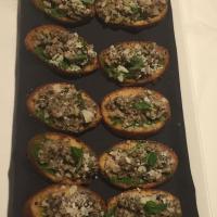 mushroom crostini