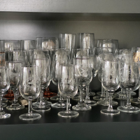 collection of wine tasting glasses