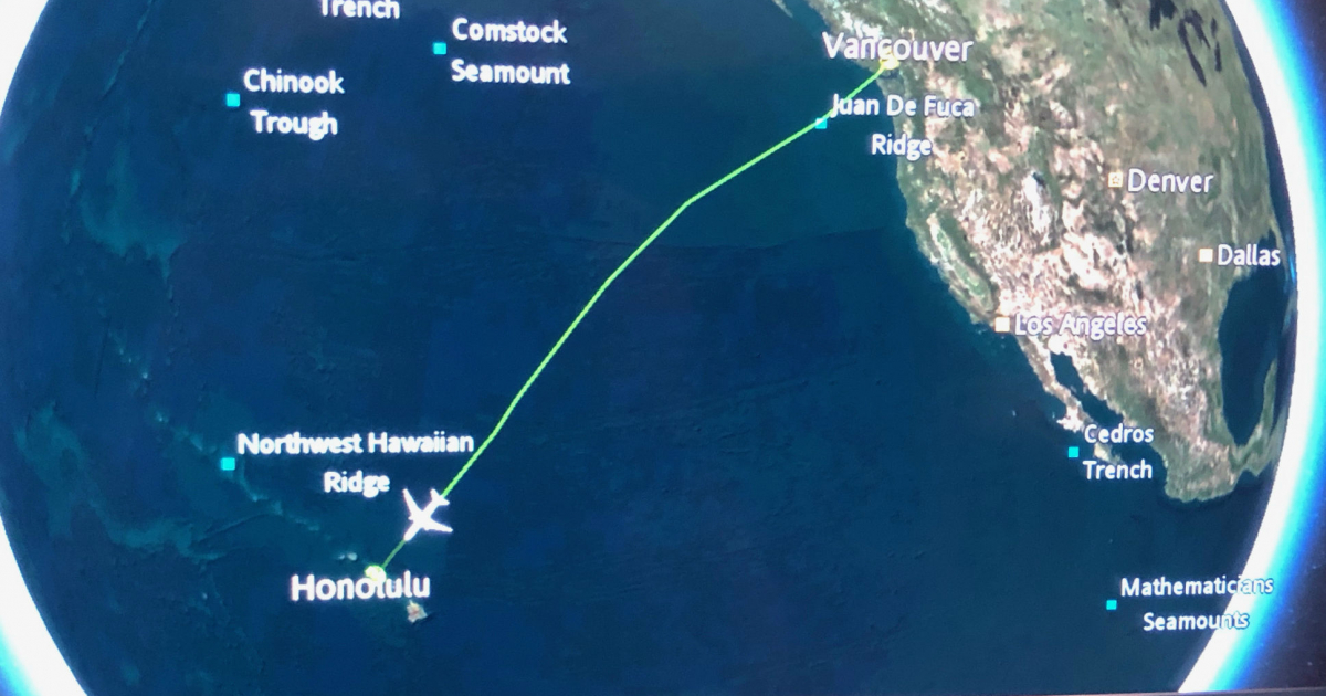 Flight route - almost there Flight route - almost there