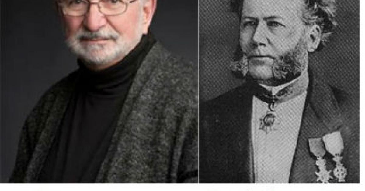 Prof Errrol Durach and a c. 1870 photo of Henrik Ibsen.