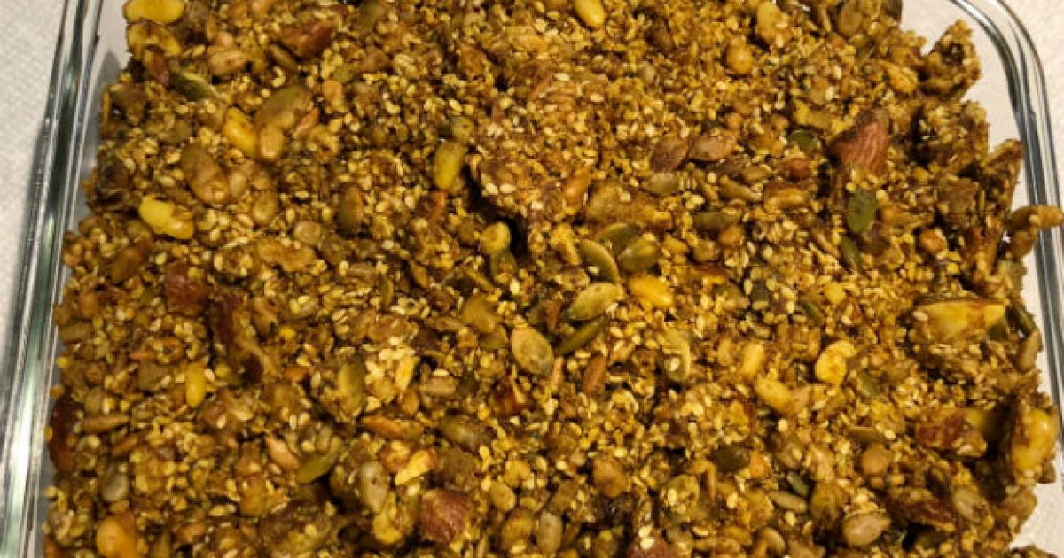 Home made low carb granola Home made low carb granola