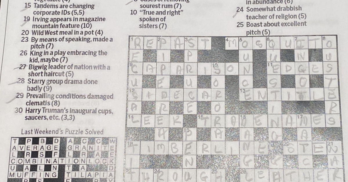 One Piece Crossword Puzzles