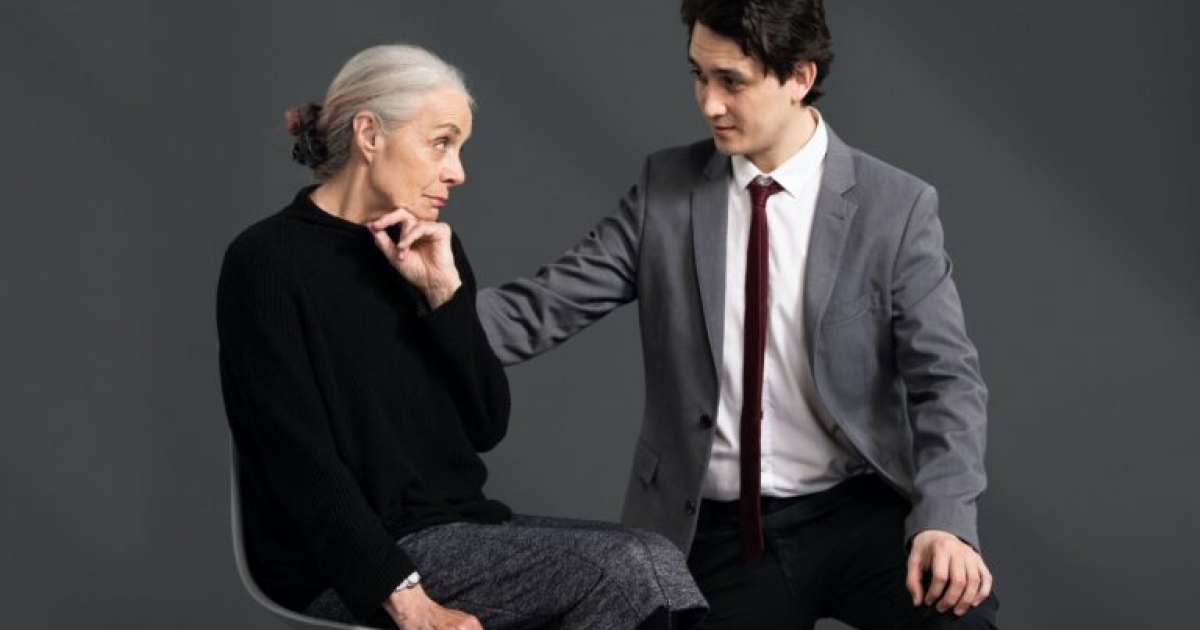 Gai Brown and Carlen Escarraga in Marjorie Prime. Photo by Emily Cooper Gai Brown and Carlen Escarraga in Marjorie Prime. Photo by Emily Cooper